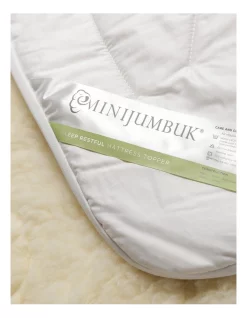 MiniJumbuk Sleep Restful Wool Mattress Topper White -Sheridan Shop unnamed file 1024