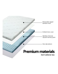 Giselle Bedding COOL GEL Memory Foam Mattress Topper BAMBOO 5CM 7-Zone Queen -Sheridan Shop unnamed file 1110