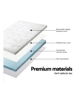 Giselle Bedding COOL GEL Memory Foam Mattress Topper -Sheridan Shop unnamed file 1142