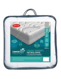Tontine Comfortech Reversible Mattress Topper White