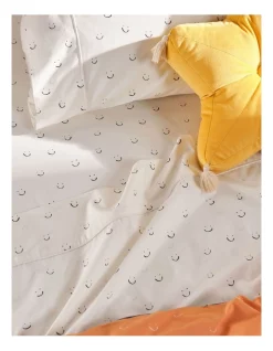 Linen House Kids Smiles All Round Sheet Set In Sugar -Sheridan Shop unnamed file 1244
