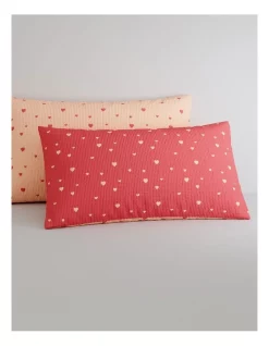 Sheridan Kid's Sweetheart Sham In Washed Red