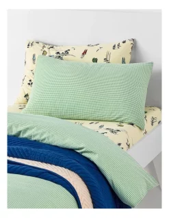 Sheridan Kid's Kiko Pillowcase In Green