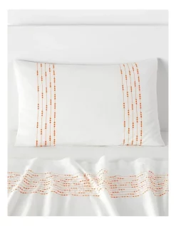 Sheridan Kid's Amorette Fitted Sheet In Neon Rose/White