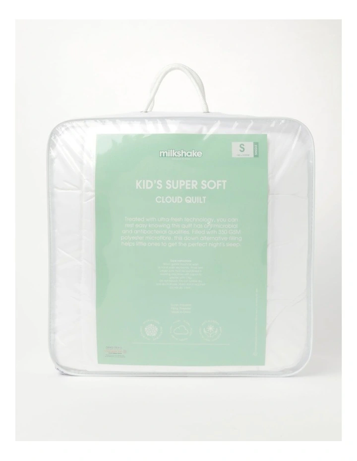Milkshake Kids Super Soft Cloud Quilt In White 3 Milkshake Kids Super Soft Cloud Quilt In White