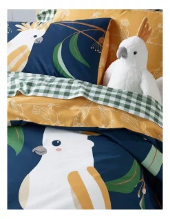 Milkshake Balancing Birds Cotton Quilt Cover Set Navy -Sheridan Shop unnamed file 1361