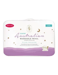 Tontine Homestead Junior Australian Washable Wool Pillow Protector White