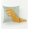 Milkshake Dino T-Rex Corduroy Cushion In Green -Sheridan Shop unnamed file 1452