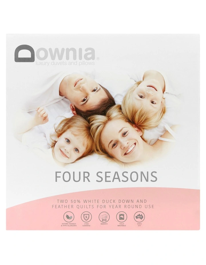 Downia Four Seasons 50/50 White Duck Down & Feather Quilt 3 Downia Four Seasons 50/50 White Duck Down & Feather Quilt