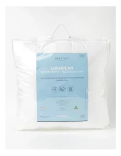 Heritage European Gusseted Pillow White