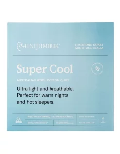 MiniJumbuk Super Cool Australian Wool Cotton Quilt