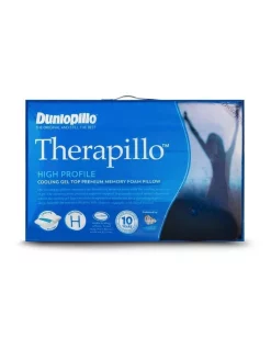 Dunlopillo Therapillo Cooling Gel Top Premium Memory Foam High Profile Pillow