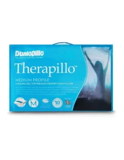 Dunlopillo Therapillo Cooling Gel Top Premium Memory Foam Medium Profile Pillow