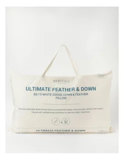 Heritage Ultimate 85/15 White Goose Down & Feather Pillow