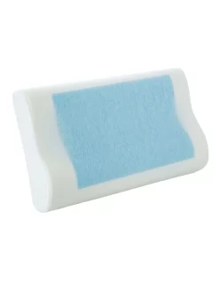 Royal Comfort Gel-Infused Contoured Memory Foam Pillow Single Pack