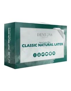 Dentons Pillows Classic Natural Latex Pillow In White