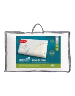Tontine Comfortech Memory Foam Pillow With Bamboo Cover