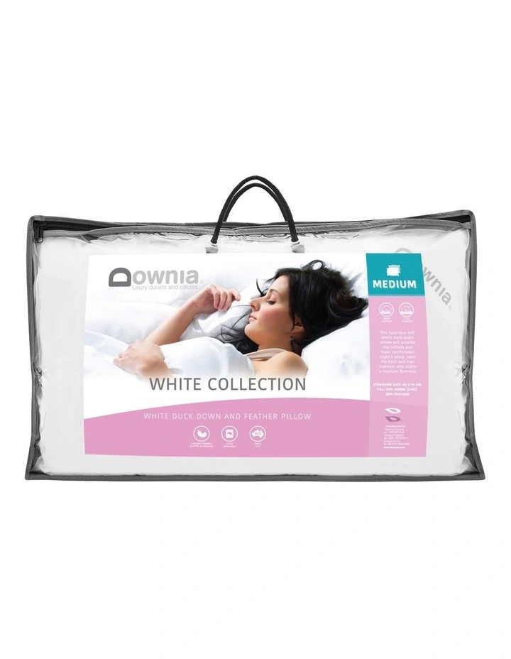 Downia White Collection Duck Down Pillow White 3 Downia White Collection Duck Down Pillow White