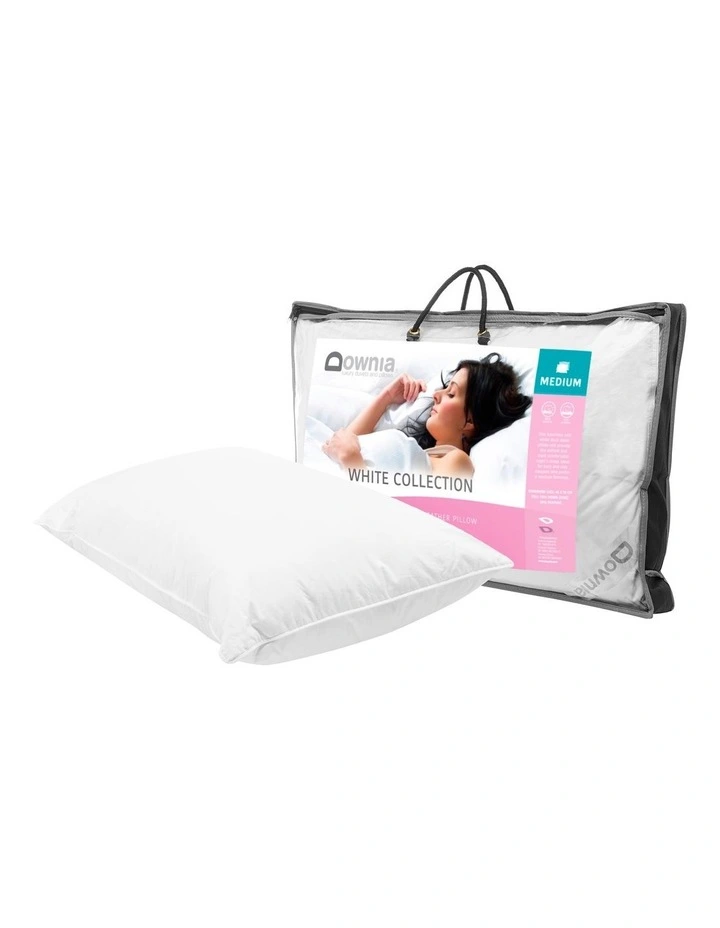 Downia White Collection Duck Down Pillow White 4 Downia White Collection Duck Down Pillow White - Image 2