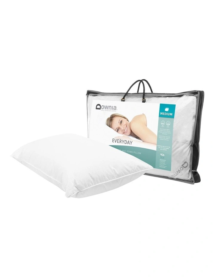 Downia Everyday Duck Feather & Down Pillow White 4 Downia Everyday Duck Feather & Down Pillow White - Image 2