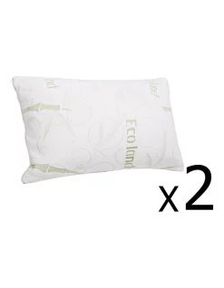 Giselle Bedding Set Of 2 Bamboo Pillow With Memory Foam