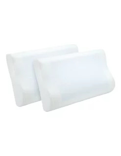 Royal Comfort Gel-Infused Contoured Memory Foam Pillow Twin Pack -Sheridan Shop unnamed file 419