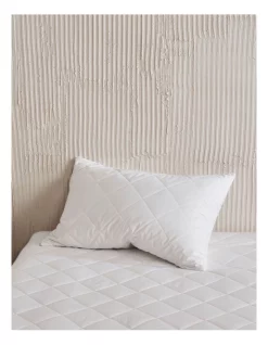 Linen House Kind Cotton Pillow Protector In White