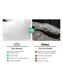 Giselle Bedding King Size 4 Pack Bed Pillow Medium*2 Firm*2 Microfibre Fiiling -Sheridan Shop unnamed file 482