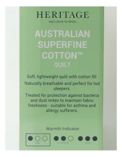 Heritage Australian Superfine Cotton Light Weight Quilt -Sheridan Shop unnamed file 5