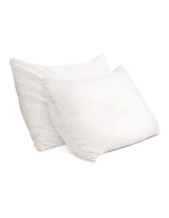 Giselle Bedding Set Of 2 Single Bamboo Memory Foam Pillow