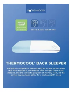 Moonshadow THERMOCOOL Back Sleeper Pillow In White -Sheridan Shop unnamed file 529