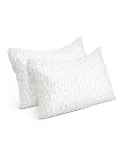 Giselle Bedding Set Of 2 Rayon Single Memory Foam Pillow