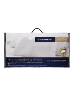 Sheridan Deluxe 50/50 White Goose Feather & Down Pillow In White