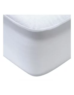 Giselle Bedding Single Size Waterproof Bamboo Mattress Protector In White -Sheridan Shop unnamed file 644