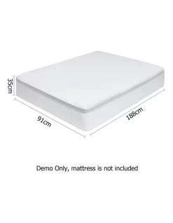 Giselle Bedding Single Size Waterproof Bamboo Mattress Protector In White -Sheridan Shop unnamed file 645