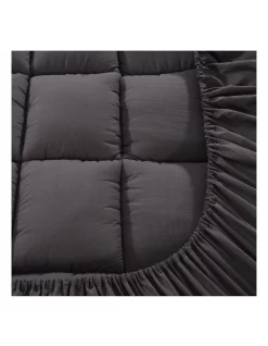 Giselle Bedding Bamboo Charcoal Pillowtop Mattress Topper Protector Cover Double -Sheridan Shop unnamed file 682