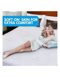 Laura Hill New Luxury Bamboo Comfortable Fully Fitted Bed Mattress Protector King -Sheridan Shop unnamed file 765