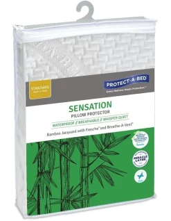Protect-A-Bed Sensation Bamboo Jacquard Waterproof Pillow Protector