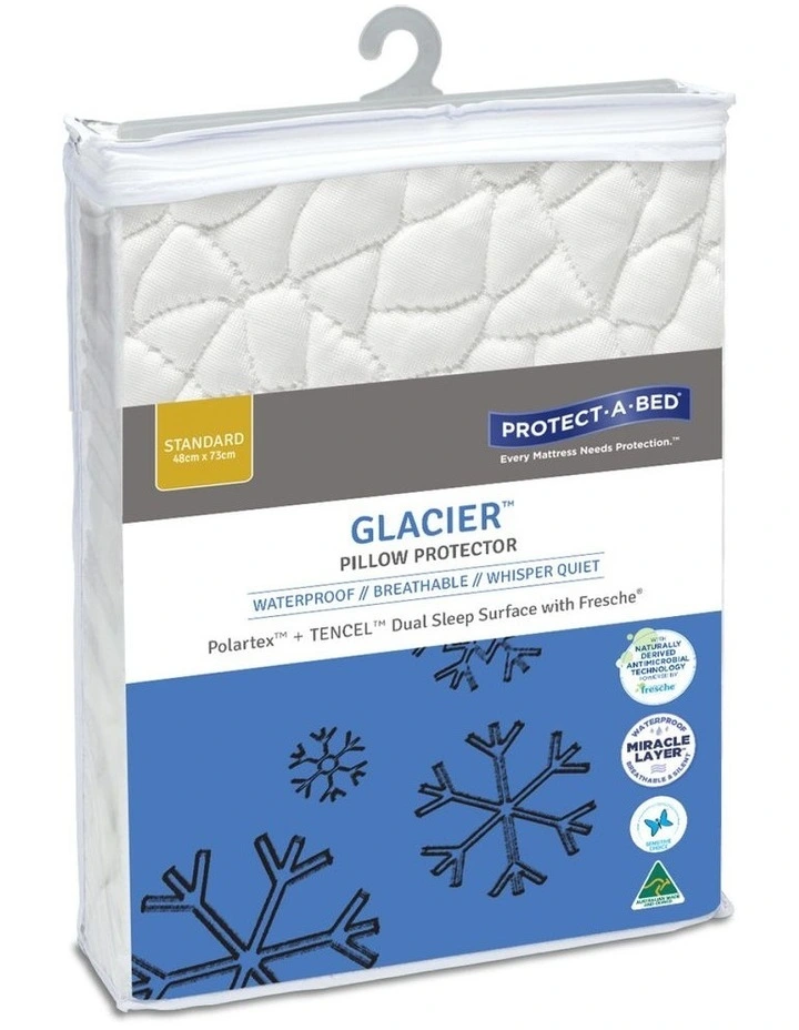 Protect-A-Bed Glacier Polartex Cooling Waterproof Pillow Protector 3 Protect-A-Bed Glacier Polartex Cooling Waterproof Pillow Protector